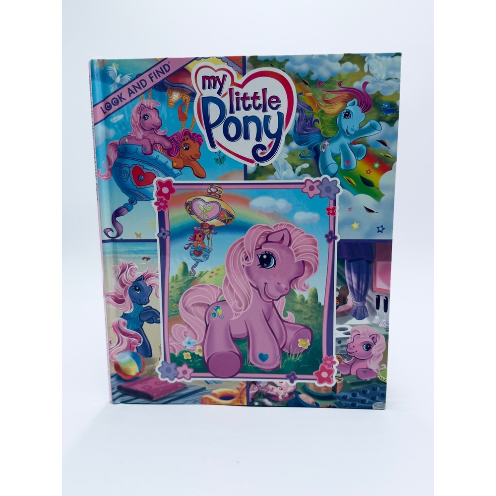 My Little Pony MLP vintage 2005 Ponyville Look Find book 2000s Y2K